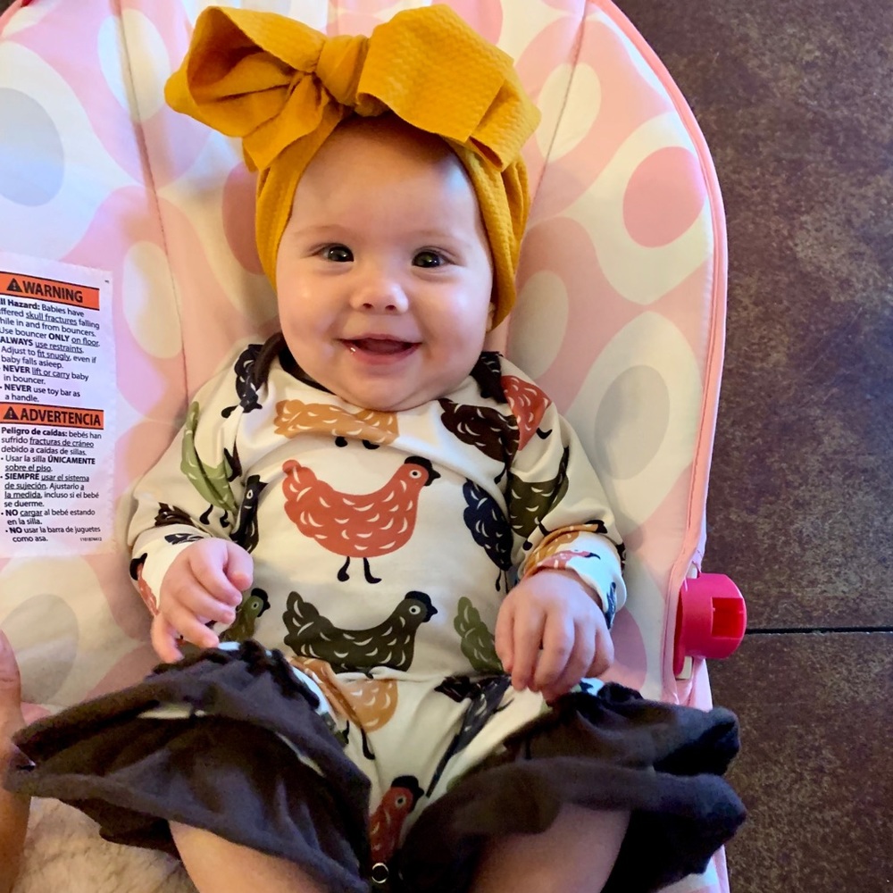 Chicken Baby Girl Outfit